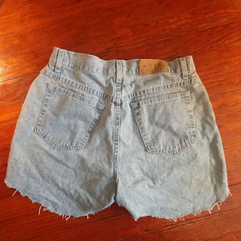 High Rise Denim Riders Shorts - Picture 2 of 8